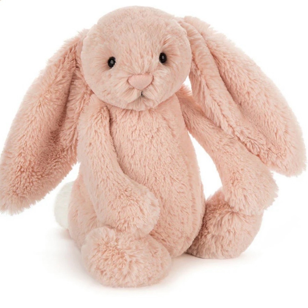 Bashful Blush Bunny- Jellycat Medium 12" | w/ Dust Covers |